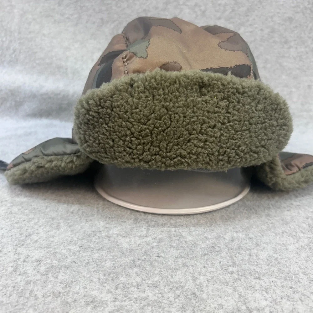 Columbia Camo Green Frosty Trail Trapper Hat Fleece Lined CY0113 Youth L/XL